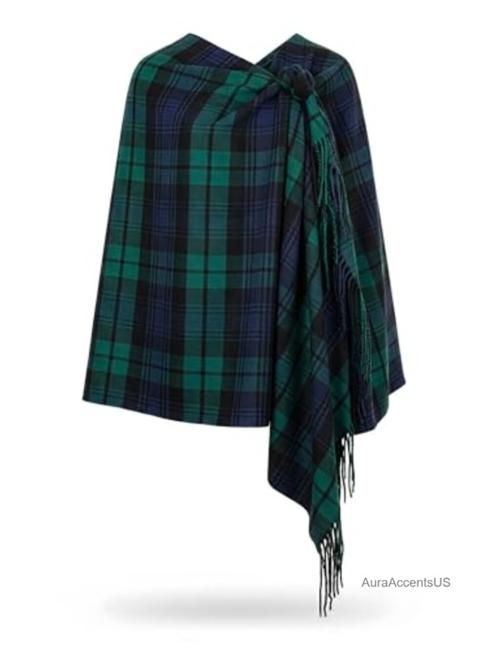 Oversized Tartan Plaid Shawl Wrap - Soft Cashmere Feel Winter Scarf 80"x30"